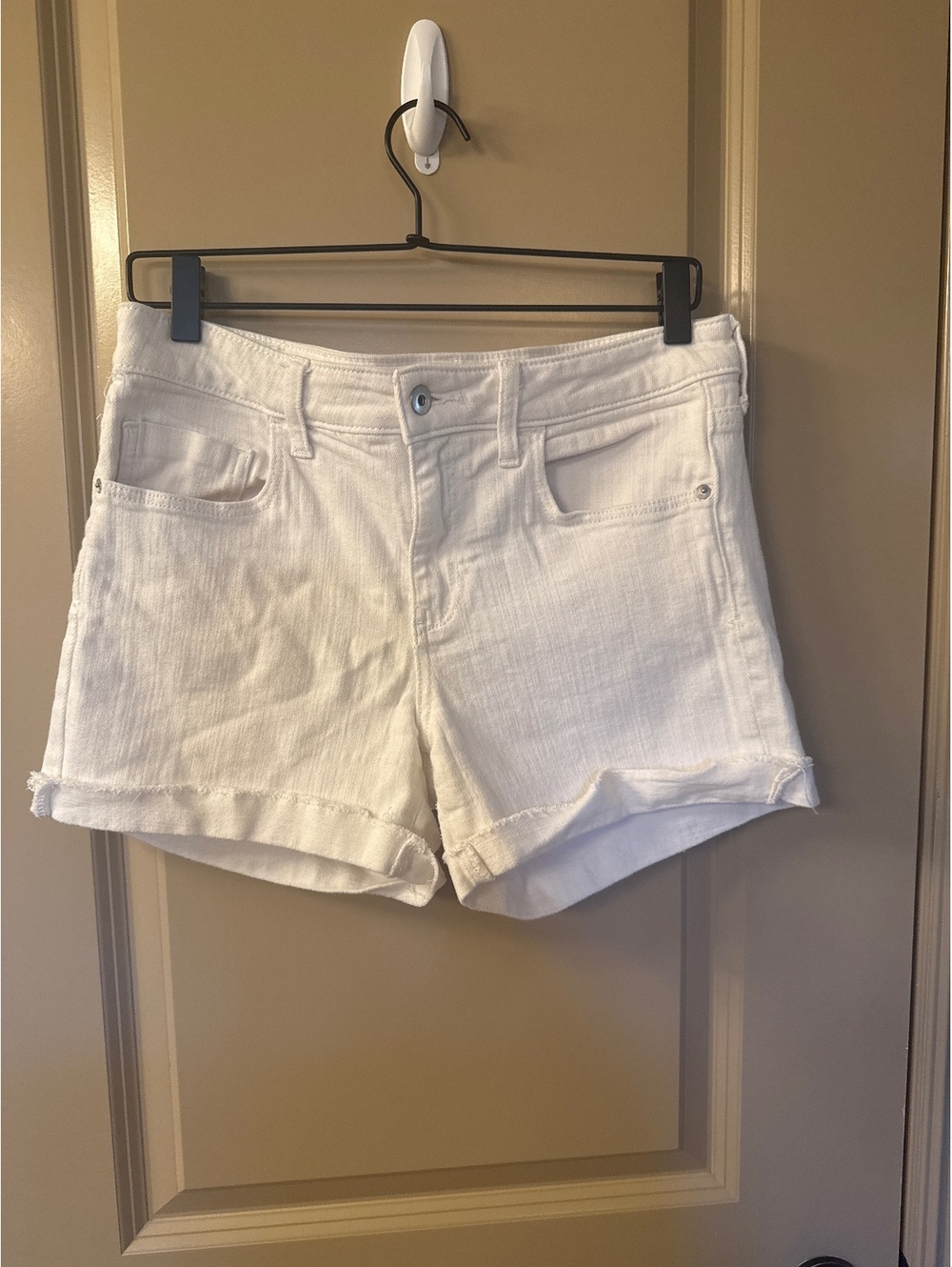 Anthropologie Pilcro White Denim Shorts